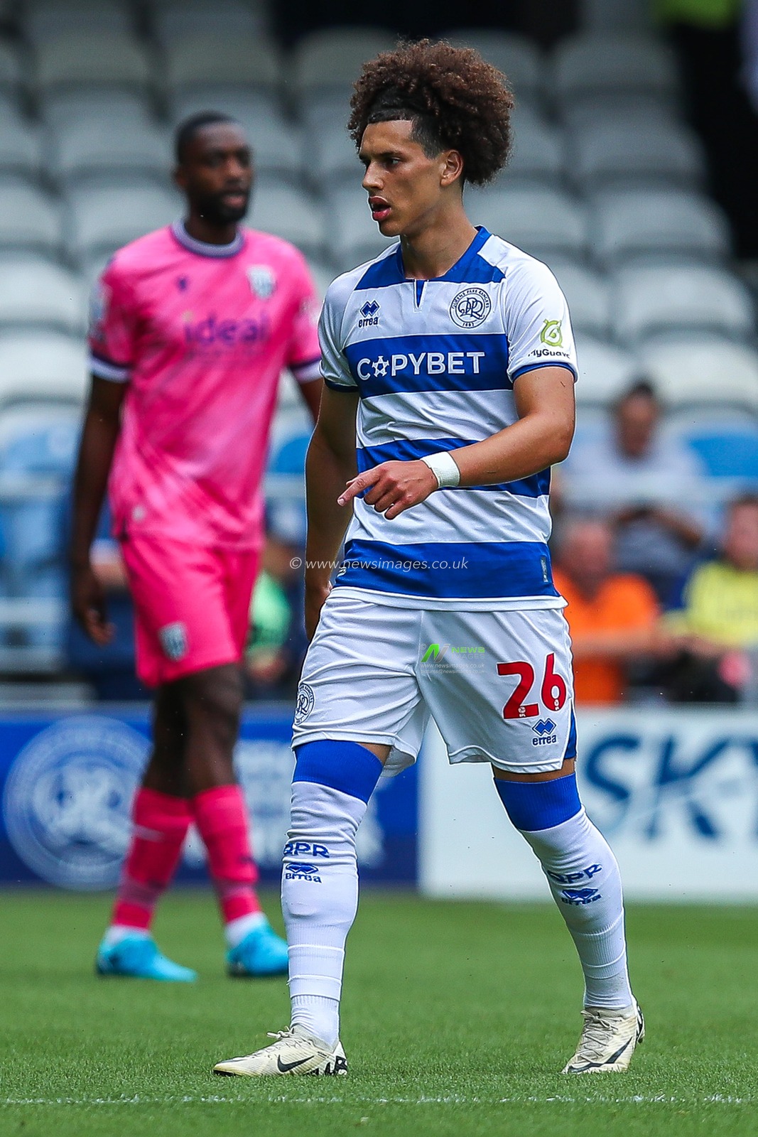 Rayan Kolli of Queens Park Rangers looks on during the Sky Bet Championship match Queens Park Rangers vs West Bromwich Albion at Kiyan Prince Foundation Stadium, London, United Kingdom, 10th August 2024

(Photo by Izzy Poles/News Images)