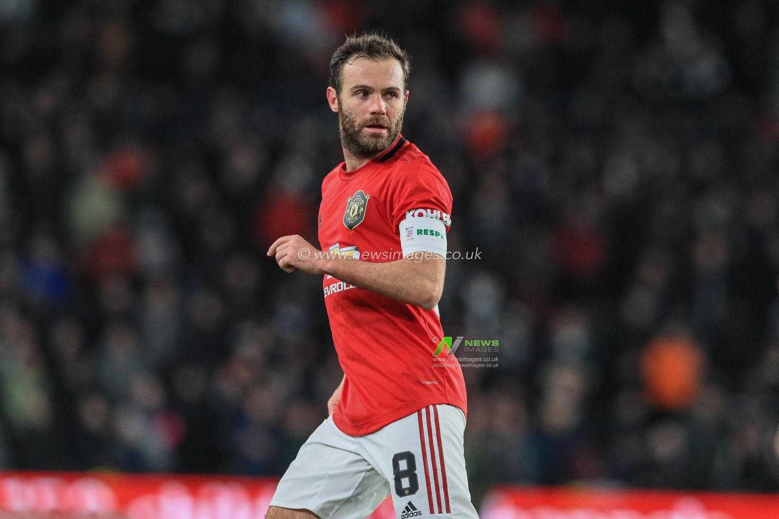 5th March 2020, Pride Park Stadium, Derby, England; Emirates FA Cup 5th Round, Derby County v Manchester United : Juan Mata (8) of Manchester United during the game