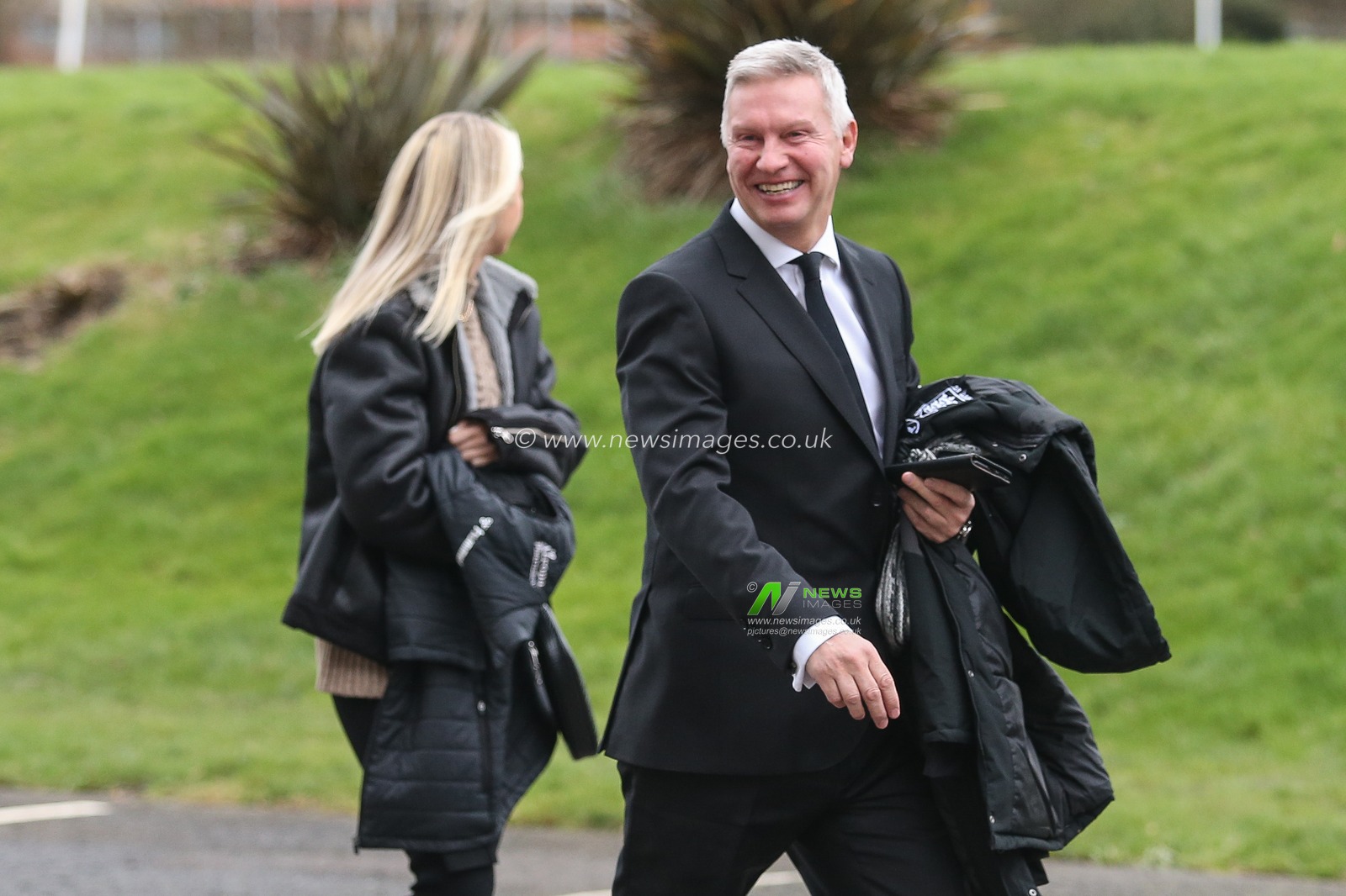 Adam Pearson arrives at the MKM Stadium