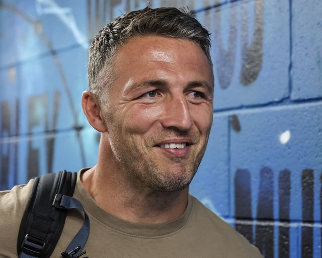 Sam Burgess head coach of Warrington Wolves arrives during the Betfred Super League round 23 match Warrington Wolves vs York Knights at The Halliwell Jones Stadium, Warrington, United Kingdom on 13 August 2026

(Photo by Mark Cosgrove/News Images)