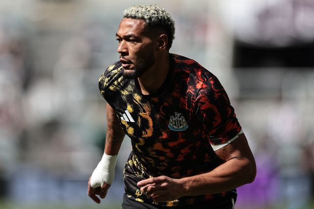 Joelinton of Newcastle United in the pregame warmup session during the Premier League match Newcastle Untied vs Brighton & Hove Albion at St. James's Park, Newcastle, United Kingdom on 02 May 2026

(Photo by Mark Cosgrove/News Images)