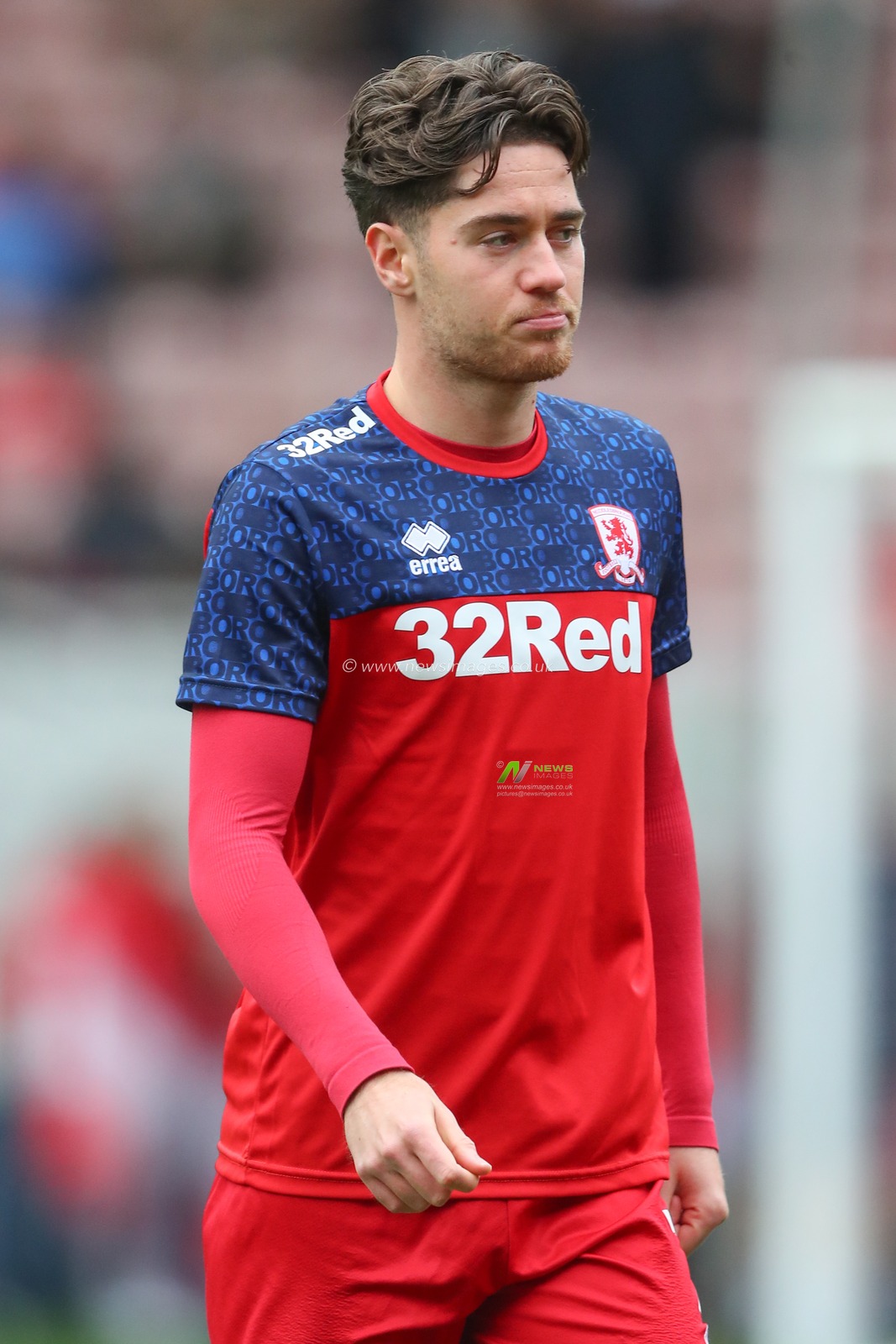 Hayden Hackney #7 of Middlesbrough during the pre-game warm up ahead of the Sky Bet Championship match Middlesbrough vs Birmingham City at Riverside Stadium, Middlesbrough, United Kingdom, 21st October 2023

(Photo by Gareth Evans/News Images)