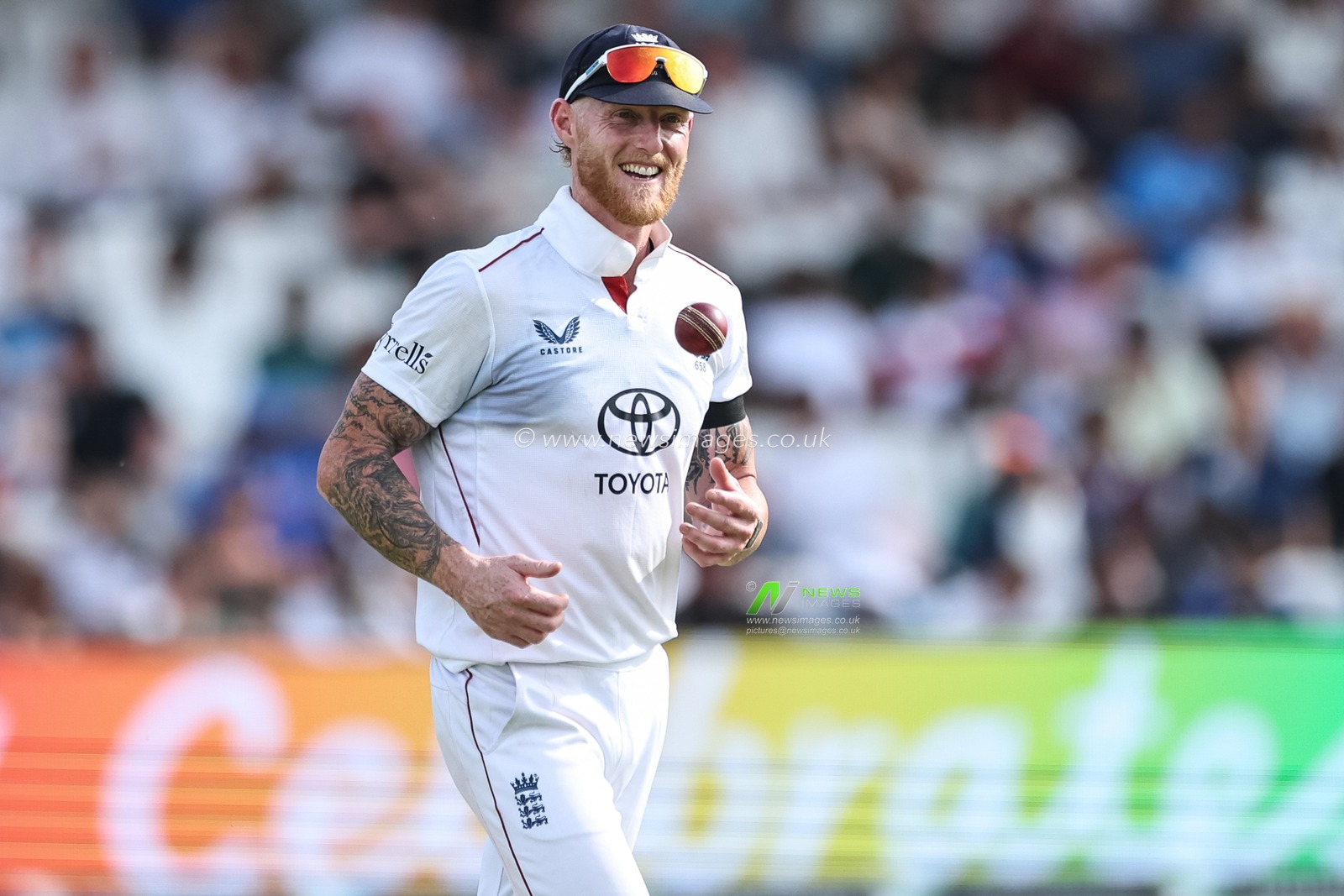 England captain Ben Stokes full of smiles during the 1st Rothesay Test Match Day 1 England vs India at Headingley Cricket Ground, Leeds, United Kingdom, 20th June 2025

(Photo by Mark Cosgrove/News Images)