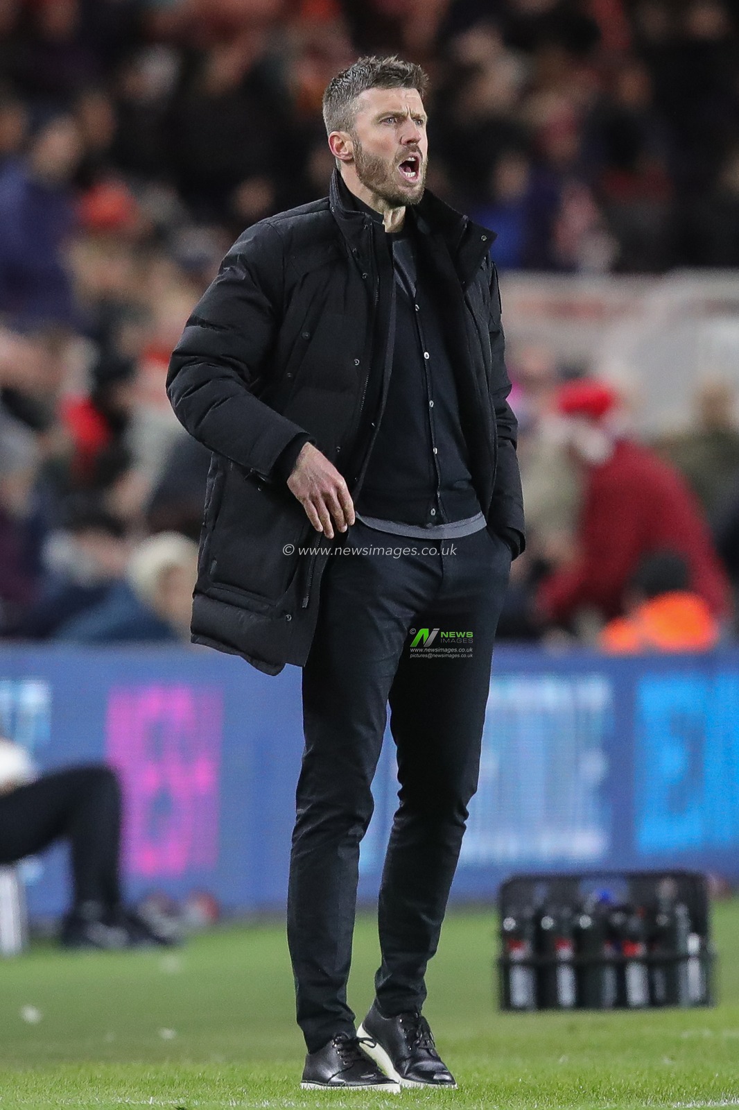 Michael Carrick manager of Middlesbrough shouts instructions to his players during the Sky Bet Championship match Middlesbrough vs Wigan Athletic at Riverside Stadium, Middlesbrough, United Kingdom, 26th December 2022

(Photo by James Heaton/News Images)