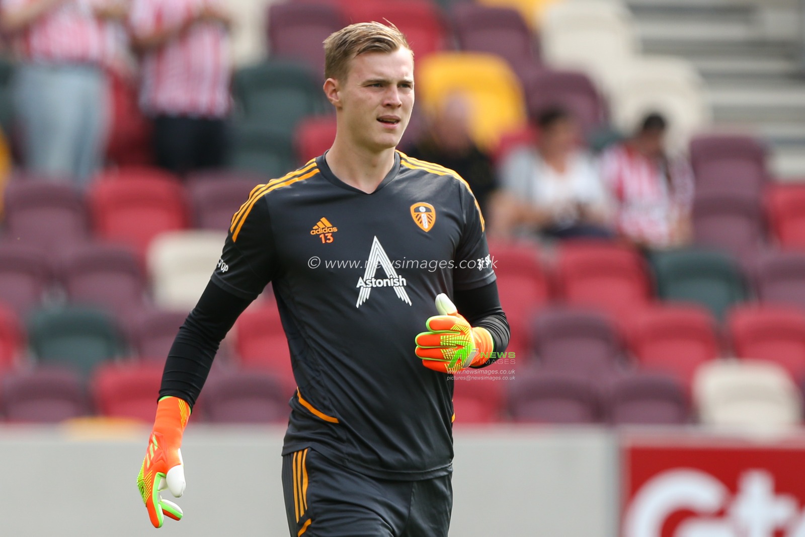 Kristoffer Klaesson #13 of Leeds United during the Premier League match Brentford vs Leeds United at Brentford Community Stadium, London, United Kingdom, 3rd September 2022

(Photo by Arron Gent/News Images)