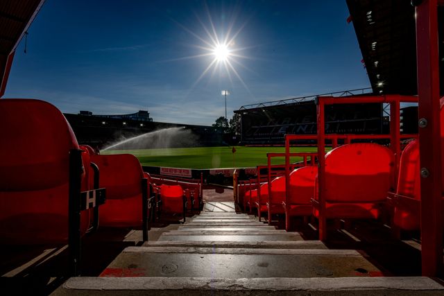 A general view of the pitch and stands during the Carabao Cup round 2 match Nottingham Forest vs Leeds Rhinos at City Ground, Nottingham, United Kingdom on 25 August 2026

(Photo by Maynard Manyowa/News Images)