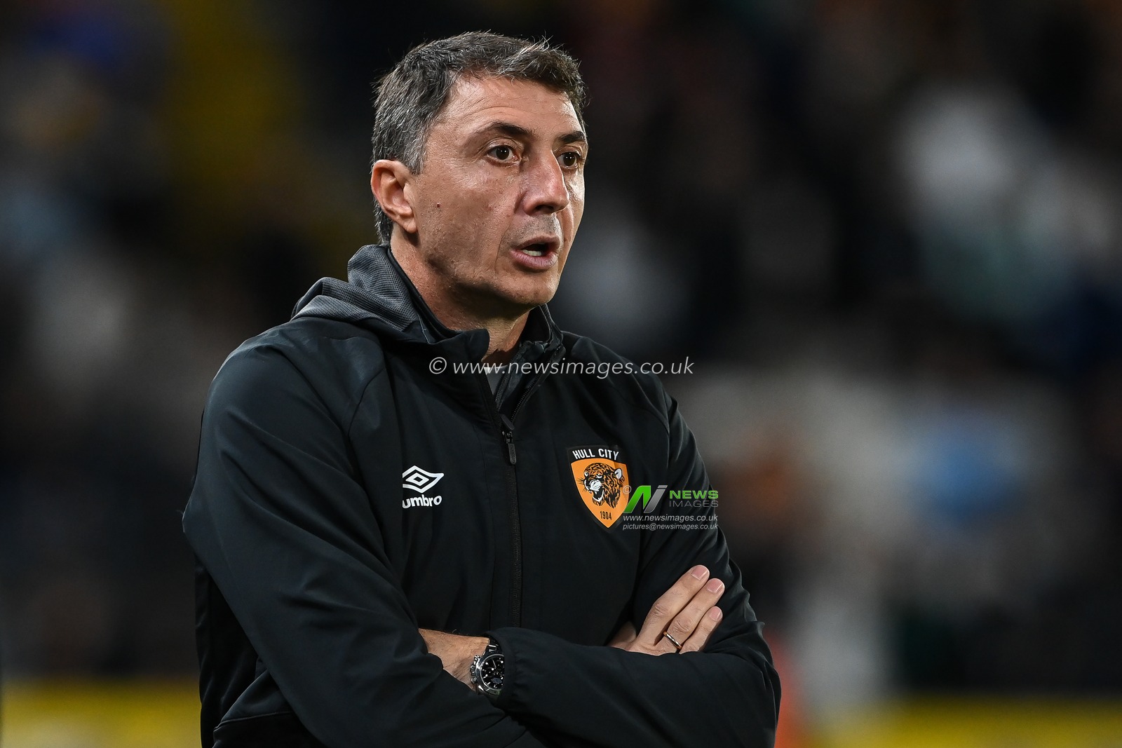 Shota Arveladze Manager of Hull City during the Sky Bet Championship match Hull City vs Stoke City at MKM Stadium, Hull, United Kingdom, 13th September 2022

(Photo by Craig Thomas/News Images)