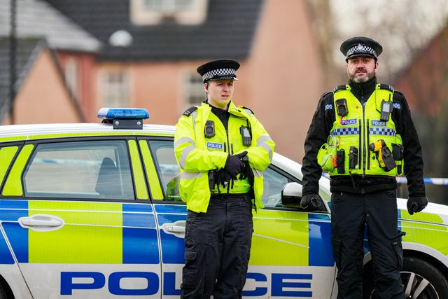 during a Major Explosives Incident in Derby that saw two men arrested on suspicion of explosives offences and 200 homes evacuated (Maynard Manyowa / News Images)