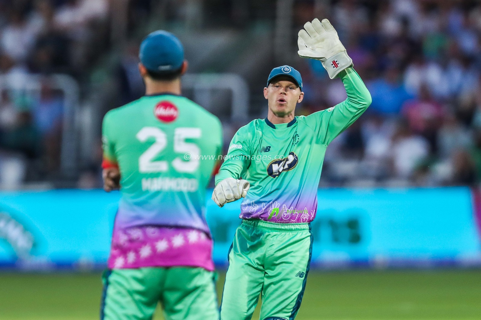 Sam Billings of Oval Invincibles reacts during the The Hundred match Oval Invincibles vs Southern Brave at The Kia Oval, London, United Kingdom, 8th August 2024

(Photo by Izzy Poles/News Images)