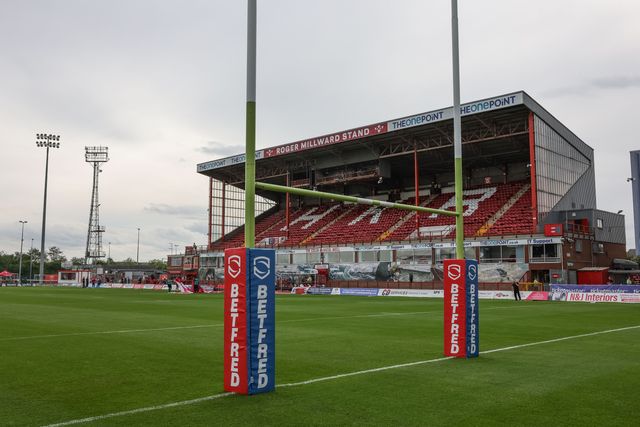 A general view of The Sewell Group Craven Park during the Betfred Super League round 12 match Hull KR vs Wigan Warriors at Sewell Group Craven Park, Hull, United Kingdom on 21 May 2026

(Photo by Mark Cosgrove/News Images)