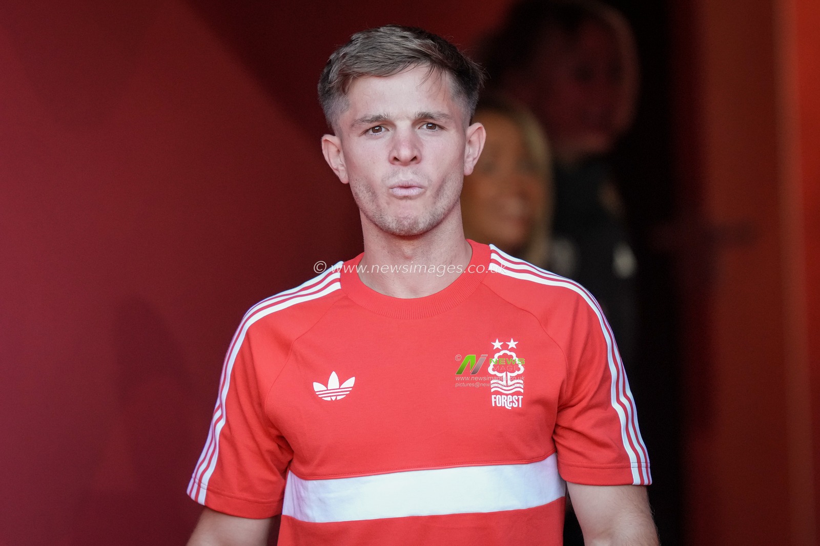 James McAtee of Nottingham Forest  arrives at the stadium prior to kick off during the Carabao Cup round 2 match Nottingham Forest vs Leeds Rhinos at City Ground, Nottingham, United Kingdom on 25 August 2026

(Photo by Maynard Manyowa/News Images)