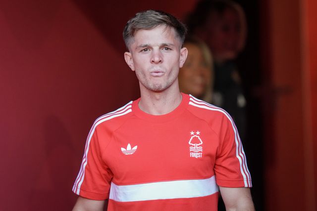 James McAtee of Nottingham Forest  arrives at the stadium prior to kick off during the Carabao Cup round 2 match Nottingham Forest vs Leeds Rhinos at City Ground, Nottingham, United Kingdom on 25 August 2026

(Photo by Maynard Manyowa/News Images)