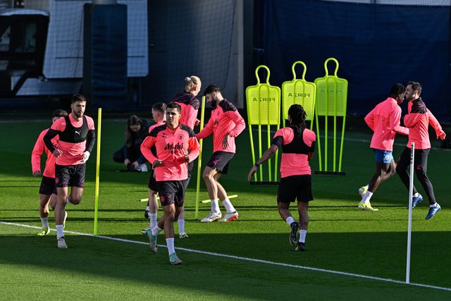 Manchester City open training Session