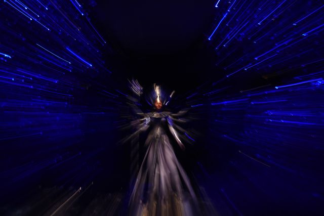 A themed temporary structure focused on Refection  for upcoming Durga Festival at Amra Sabai Sarbojonin  Pandal on September 17, 2025 in Kolkata, India.Photo by Debajyoti Chakraborty.(Photo: Debajyoti Chakraborty/News Images)