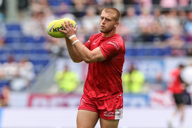 Mikey Lewis of Hull KR in the pre-game warm up during the Betfred Super League Magic Weekend match Hull KR vs Hull FC at Hill Dickinson Stadium, Liverpool, United Kingdom on 04 July 2026

(Photo by Mark Cosgrove/News Images)