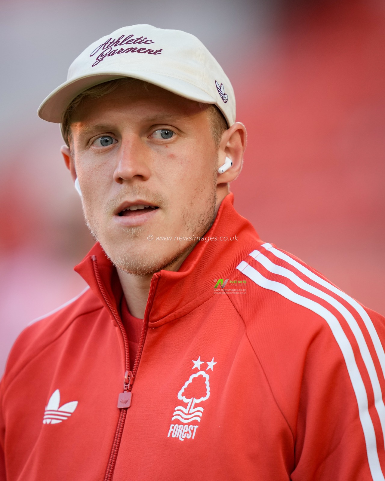 Xaver Schlager of Nottingham Forest arrives at the stadium prior to kick off during the Carabao Cup round 2 match Nottingham Forest vs Leeds Rhinos at City Ground, Nottingham, United Kingdom on 25 August 2026

(Photo by Maynard Manyowa/News Images)