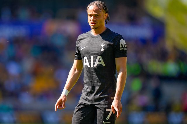 Xavi Simons of Tottenham Hotspur during the Premier League match Wolverhampton Wanderers vs Tottenham Hotspur at Molineux, Wolverhampton, United Kingdom on 25 April 2026

(Photo by Maynard Manyowa/News Images)
