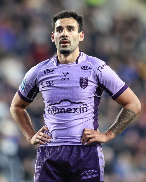 Tyrone May of Hull KR during the Betfred Super League round 9 match Leeds Rhinos vs Hull KR at Headingley Stadium, Leeds, United Kingdom, 25th April 2025

(Photo by Mark Cosgrove/News Images)