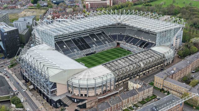 An aerial view of St James’ Park during the Premier League match Newcastle Untied vs Bournemouth at St. James's Park, Newcastle, United Kingdom on 18 April 2026

(Photo by Mark Cosgrove/News Images)