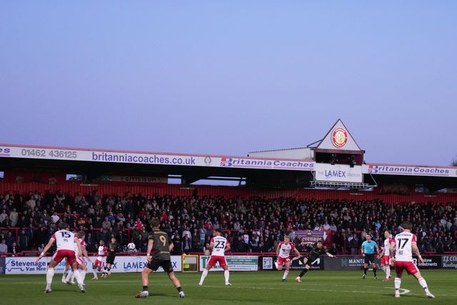 during the Sky Bet League One match Stevenage vs Barnsley at Lamex Stadium, Stevenage, United Kingdom on 21st April 2026

(Photo by Harvey Murphy/News Images)