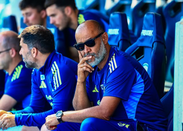 Nuno Espírito Santo Nottingham Forest Manager during the Pre-season friendly match Chesterfield vs Nottingham Forest at SMH Group Stadiumact Stadium, Chesterfield, United Kingdom, 12th July 2025

(Photo by Richard Bierton/News Images)