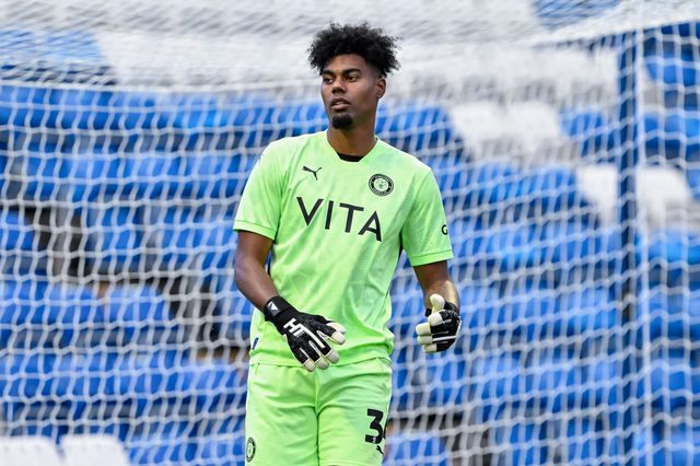 Corey Addai of Stockport County during the Pre-season friendly match Stockport County vs Blackburn Rovers at Edgeley Park Stadium, Stockport, United Kingdom, 2nd August 2024

(Photo by Cody Froggatt/News Images)