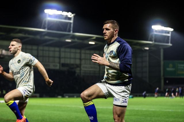 Marc Sneyd of Warrington Wolves in the pre-game warm up during the Betfred Challenge Cup match Warrington Wolves vs Sheffield Eagles at The Halliwell Jones Stadium, Warrington, United Kingdom on 06 February 2026

(Photo by Alfie Cosgrove/News Images)