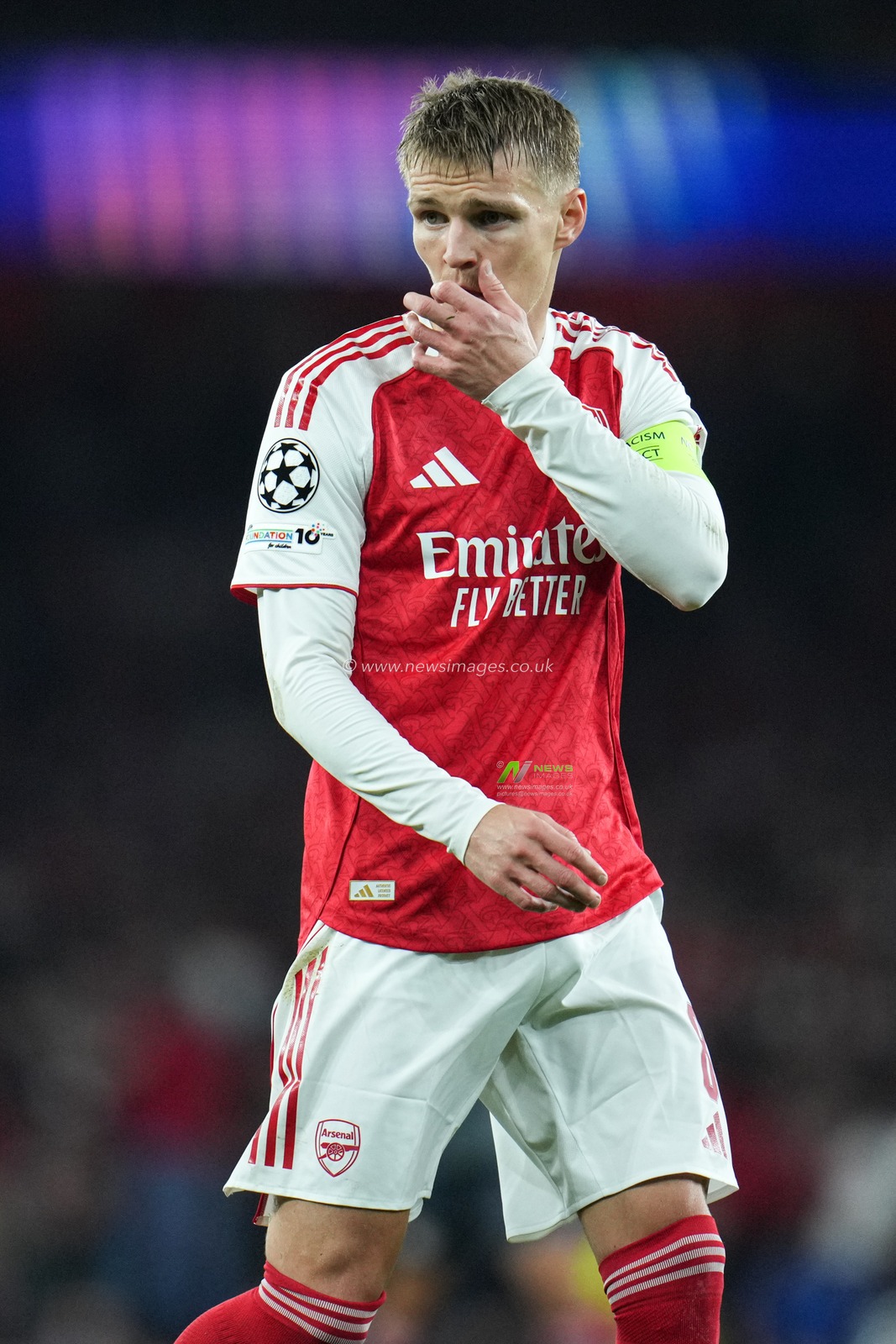 Martin Ødegaard of Arsenal during the UEFA Champions League match Arsenal vs Olympiakos FC at Emirates Stadium, London, United Kingdom, 1st October 2025

(Photo by Harvey Murphy/News Images)
