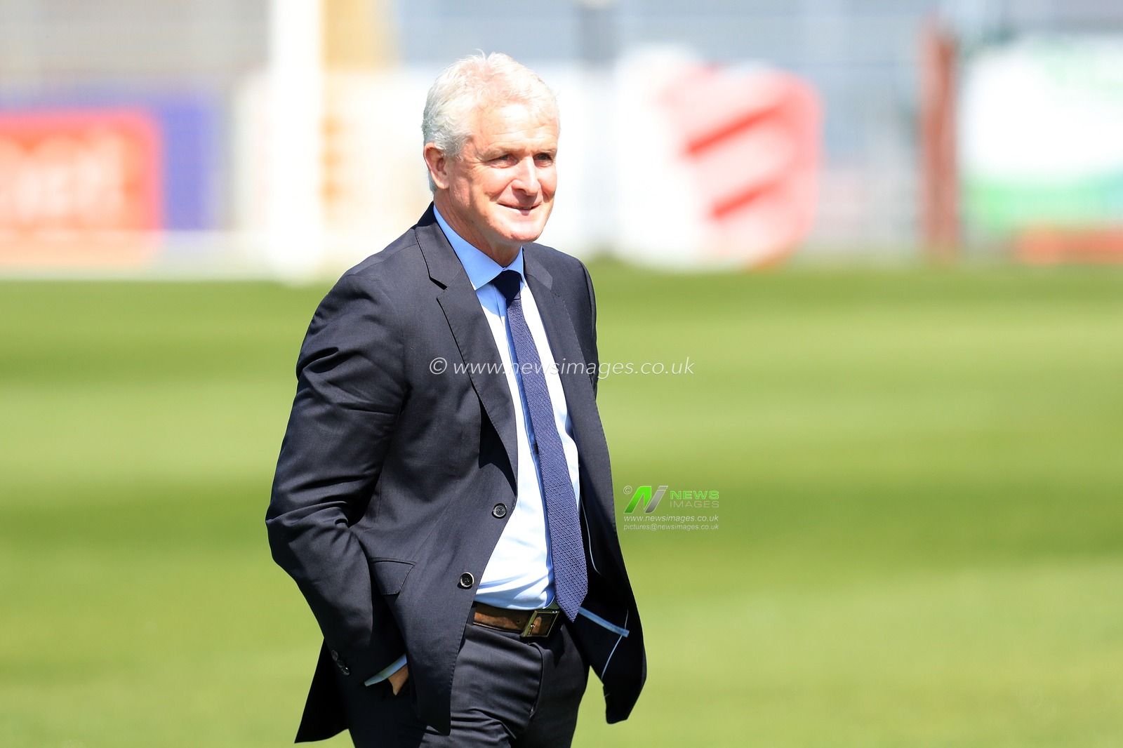 Mark Hughes manager of Bradford City seen prior to kick off.