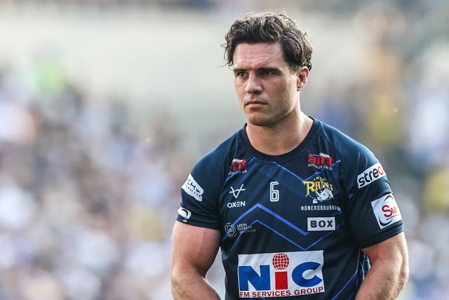 Brodie Croft of Leeds Rhinos in the pre-game warm up during the Betfred Super League round 16 match Leeds Rhinos vs Hull KR at AMT Headingley Stadium, Leeds, United Kingdom on 26 June 2026

(Photo by Alfie Cosgrove/News Images)
