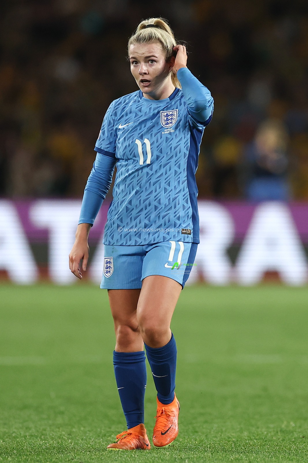 Lauren Hemp #11 of England during the FIFA Women's World Cup 2023 Semi-Final match Australia Women vs England Women at Stadium Australia, Sydney, Australia, 16th August 2023

(Photo by Patrick Hoelscher/News Images)