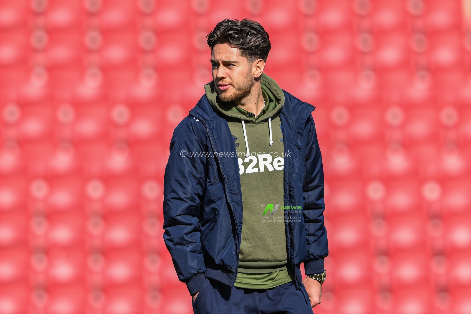Hayden Hackney #30 of Middlesbrough arrives ahead of the Sky Bet Championship match Bristol City vs Middlesbrough at Ashton Gate, Bristol, United Kingdom, 10th April 2023

(Photo by Craig Thomas/News Images)