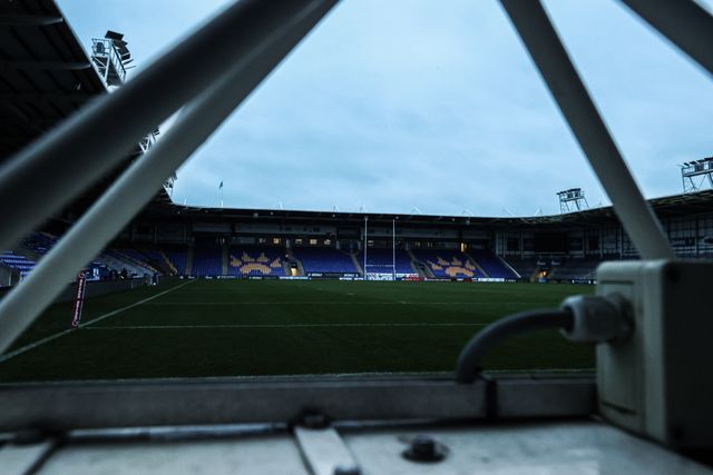 A general view of Halliwell Jones Stadium ahead of the Betfred Challenge Cup match Warrington Wolves vs Sheffield Eagles at The Halliwell Jones Stadium, Warrington, United Kingdom on 06 February 2026

(Photo by Alfie Cosgrove/News Images)