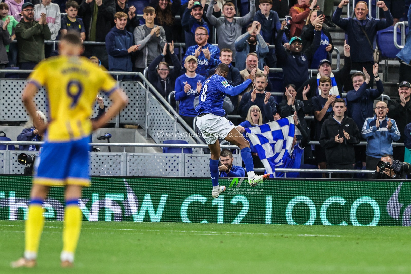 Beto of Everton celebrates his goal to make it 2-0 during the Carabao Cup match Everton vs Mansfield Town at Hill Dickinson Stadium, Liverpool, United Kingdom, 27th August 2025

(Photo by Alfie Cosgrove/News Images)