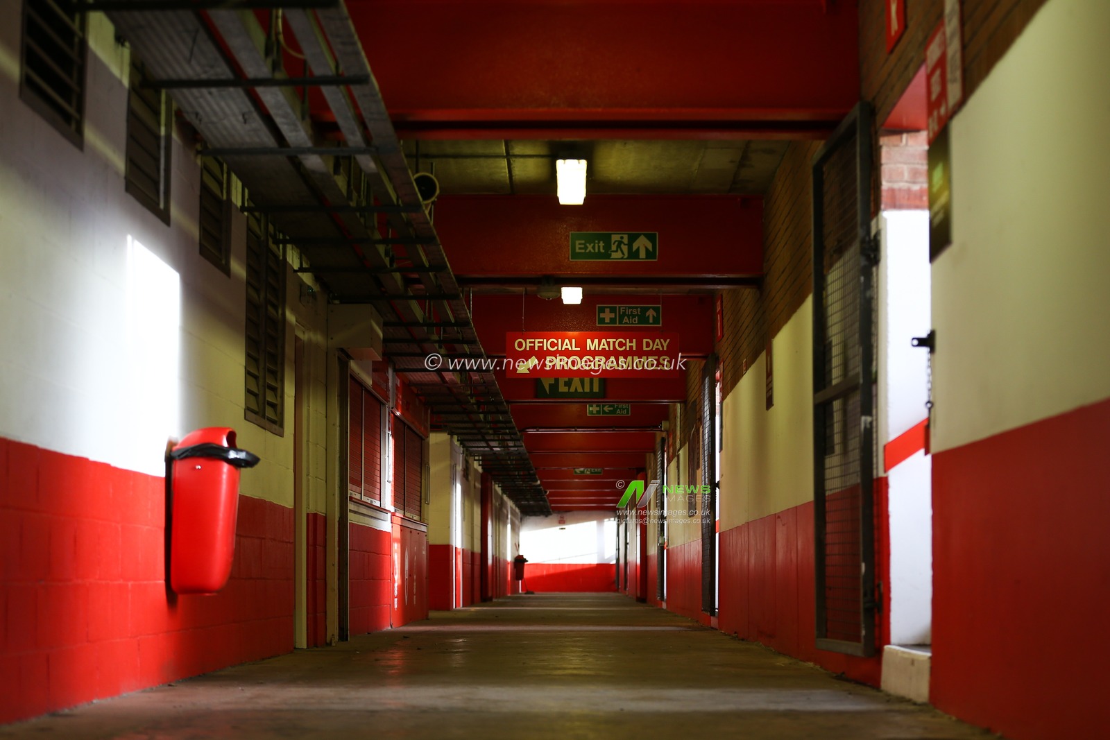 A general view of an empty concourse prior to the game