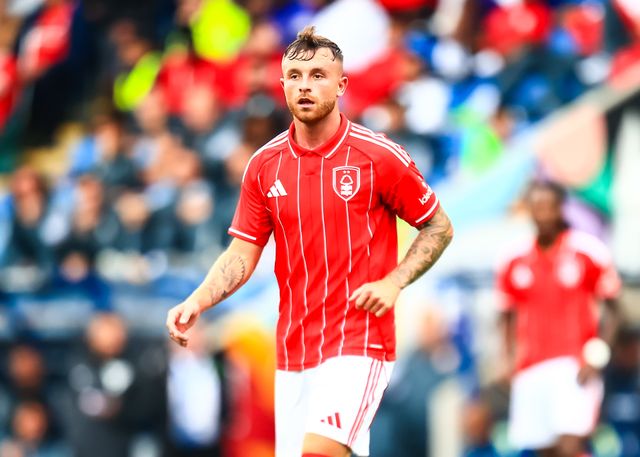 Dale Taylor of Nottingham Forest during the Pre-season friendly match Nottingham Forest vs Monaco at SMH Group Stadiumact Stadium, Chesterfield, United Kingdom, 19th July 2025

(Photo by Richard Bierton/News Images)