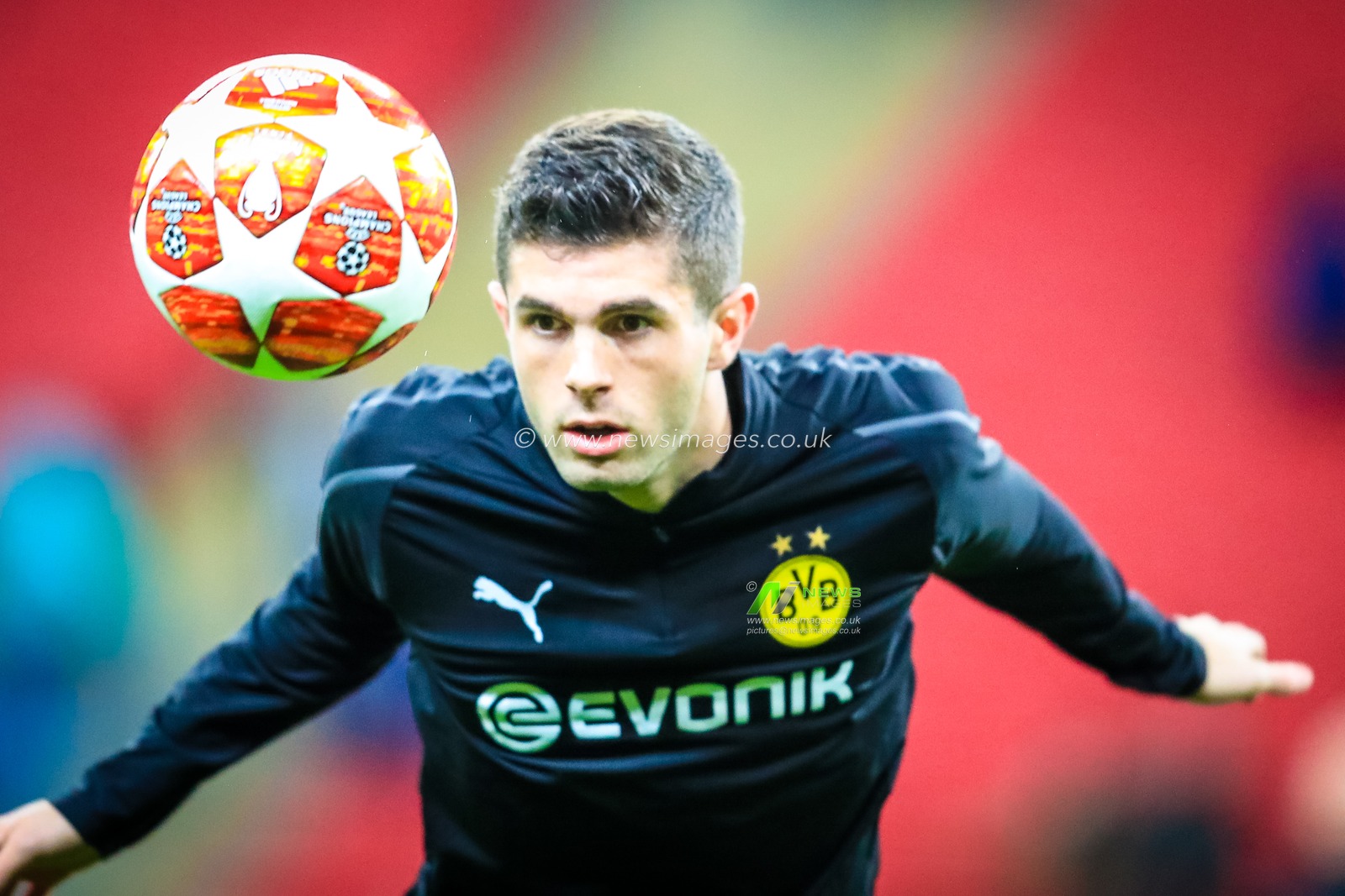 13th February 2019, Wembley Stadium, London, England; UEFA Champions League, Round of 16, Tottenham vs Borussia Dortmund ; Christian Pulisic (22) of Borussia Dortmund


Credit: Georgie Kerr/News Images