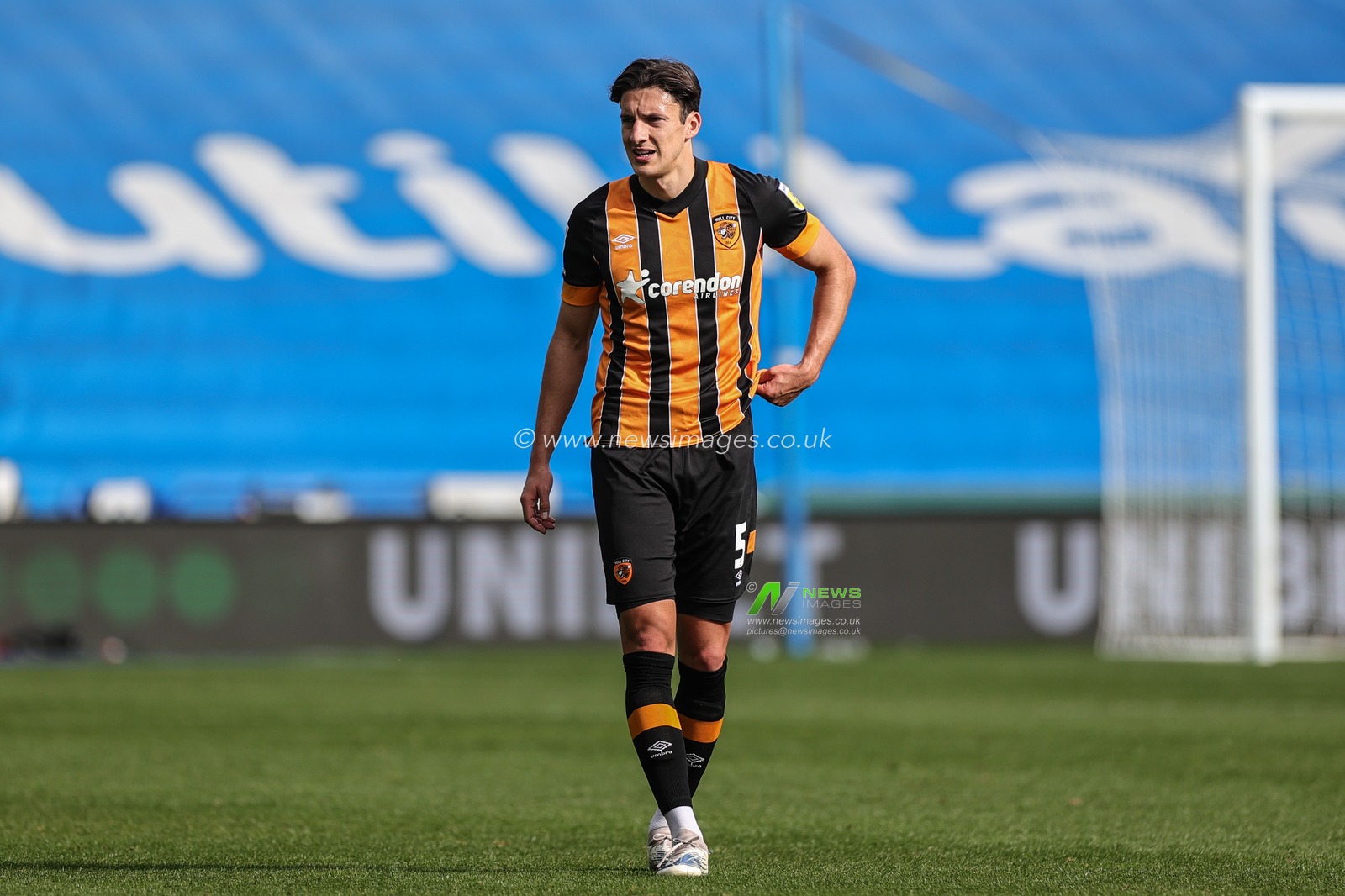 Alfie Jones #5 of Hull City during the Sky Bet Championship match Huddersfield Town vs Hull City at John Smith's Stadium, Huddersfield, United Kingdom, 9th October 2022

(Photo by Mark Cosgrove/News Images)