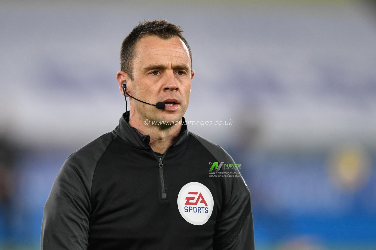 Referee Stuart Attwell in action