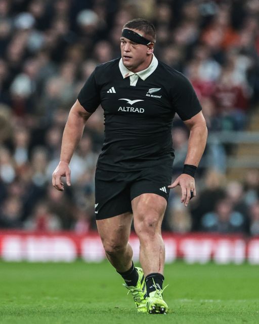 Ethan de Groot of New Zealand during the Quilter Nations Series 2025 match England vs New Zealand at Allianz Stadium, Twickenham, United Kingdom, 15th November 2025

(Photo by Mark Cosgrove/News Images)

*** GER AUT SUI OUT ***