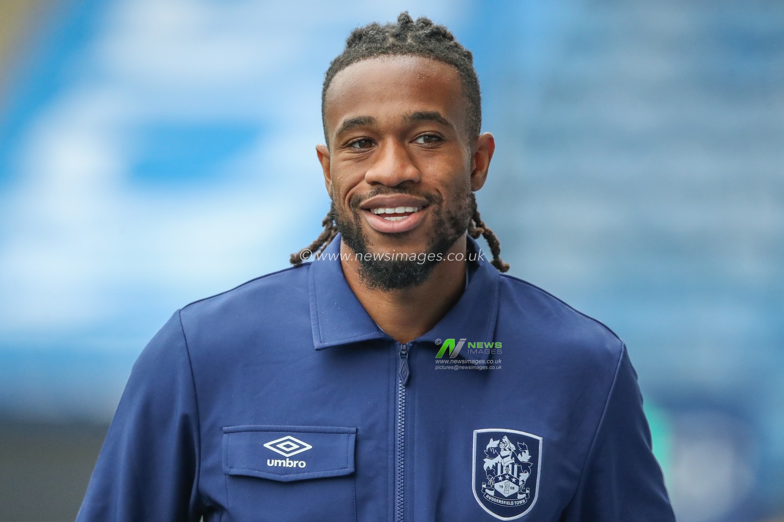 David Kasumu of Huddersfield Town arrives during the Carabao Cup match Huddersfield Town vs Morecambe at John Smith's Stadium, Huddersfield, United Kingdom, 13th August 2024

(Photo by Alfie Cosgrove/News Images)