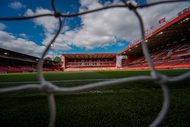 A general view of the pitch and stands showing the Trent End during the Premier League match Nottingham Forest vs Newcastle Untied at City Ground, Nottingham, United Kingdom on 10 May 2026

(Photo by Maynard Manyowa/News Images)