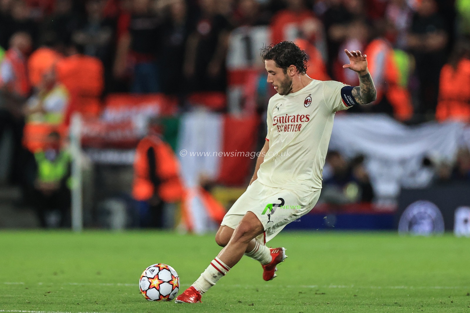 Davide Calabria #2 of AC Milan in action during the game