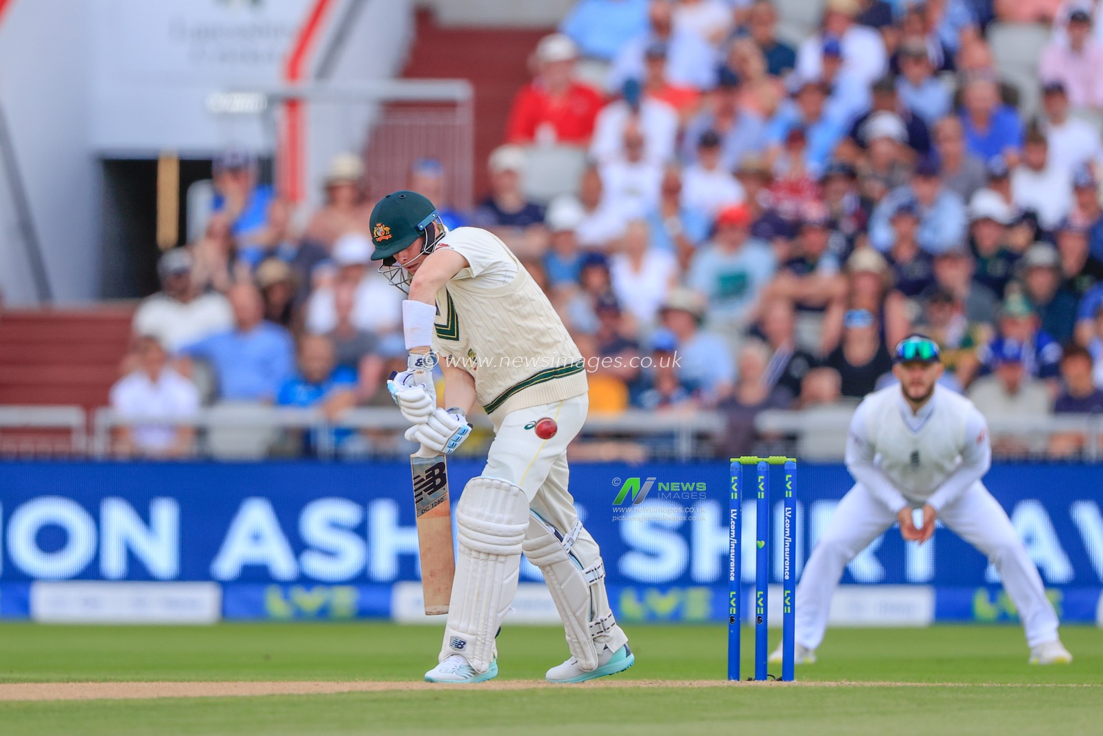 Steven Smith of Australia batting for Australia during the LV= Insurance Ashes Fourth Test Series Day One England vs Australia at Old Trafford, Manchester, United Kingdom, 19th July 2023

(Photo by Conor Molloy/News Images)