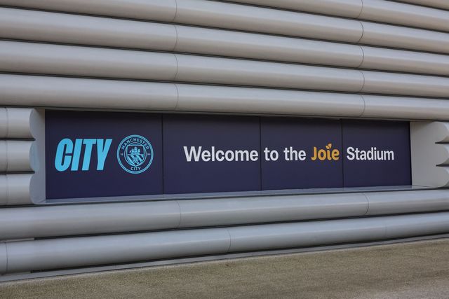 A Welcome to the Joie Stadium sign during the FA Youth Cup Final match Manchester City U18 vs Manchester United U18 at Joie Stadium, Manchester, United Kingdom on 14 May 2026

(Photo by Mark Cosgrove/News Images)