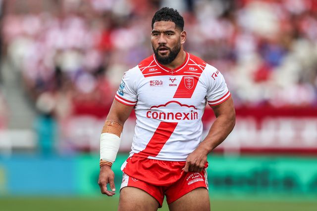 Kelepi Tanginoa of Hull KR during the Betfred Super League round 21 match Hull KR vs Castleford Tigers at Sewell Group Craven Park, Kingston upon Hull, United Kingdom, 9th August 2025

(Photo by Alfie Cosgrove/News Images)