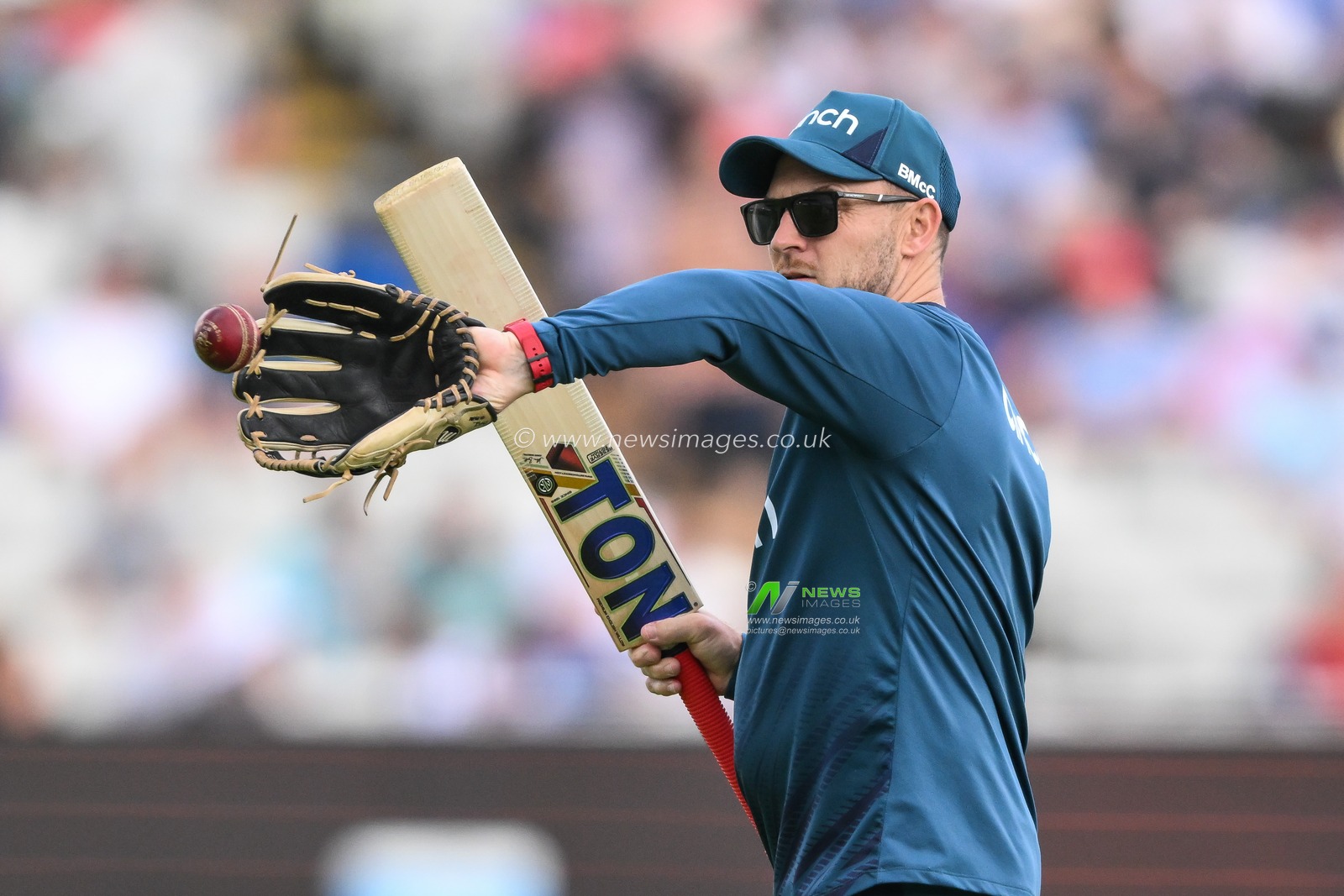 Brendon McCullum Head Coach of England during the pre match warm up ahead of the LV= Insurance Ashes Test Series Day 4 match England vs Australia at Edgbaston, Birmingham, United Kingdom, 19th June 2023

(Photo by Craig Thomas/News Images)