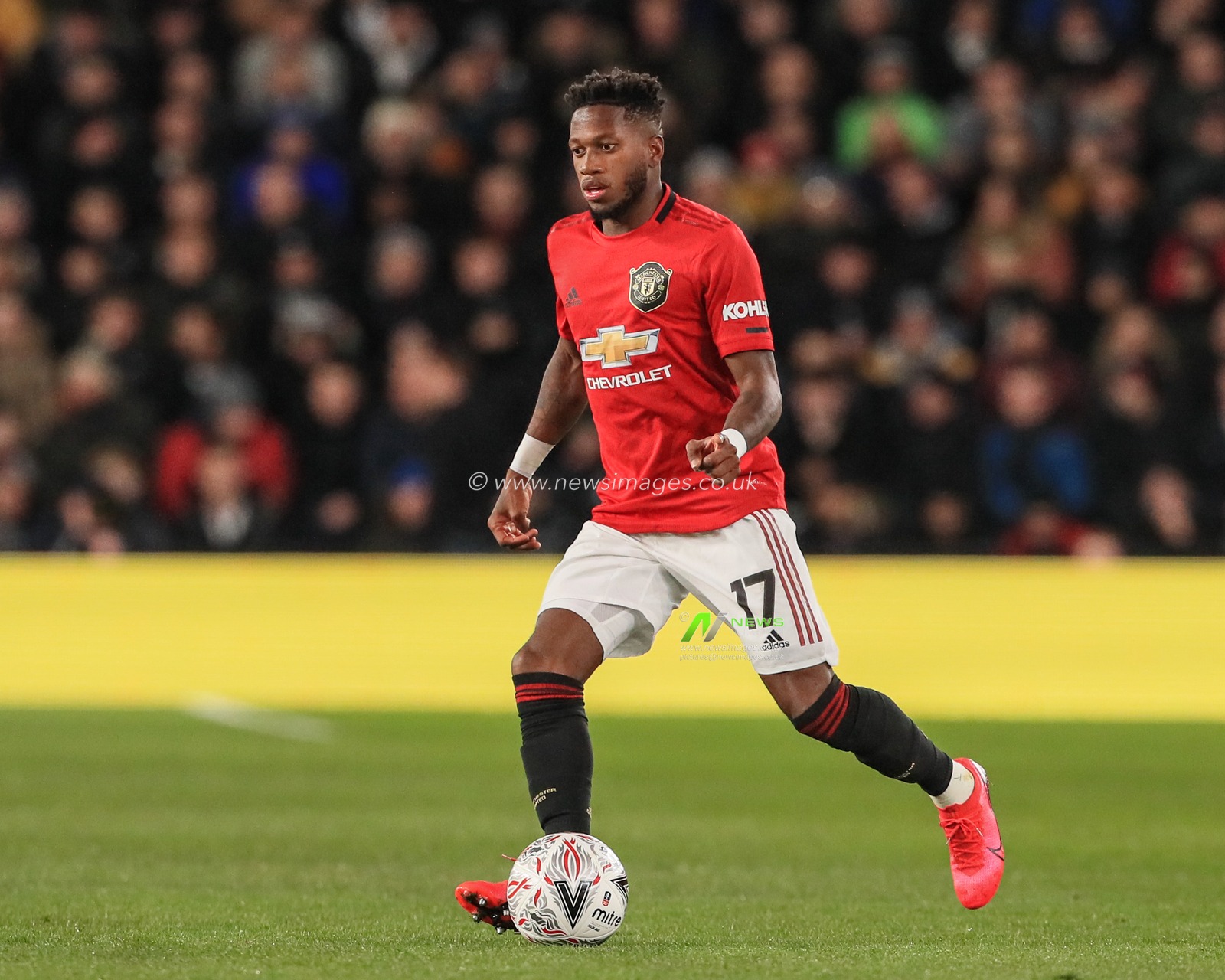 5th March 2020, Pride Park Stadium, Derby, England; Emirates FA Cup 5th Round, Derby County v Manchester United : Fred (17) of Manchester United during the game