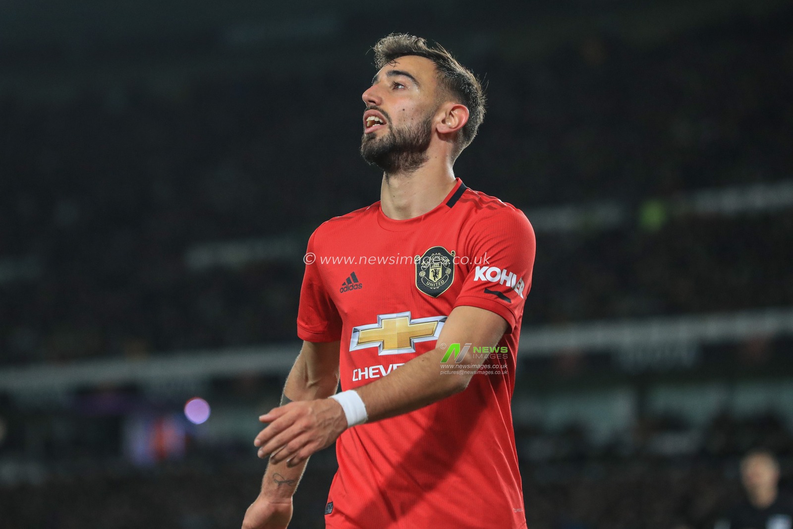 5th March 2020, Pride Park Stadium, Derby, England; Emirates FA Cup 5th Round, Derby County v Manchester United : Bruno Fernandes (18) of Manchester United during the game
