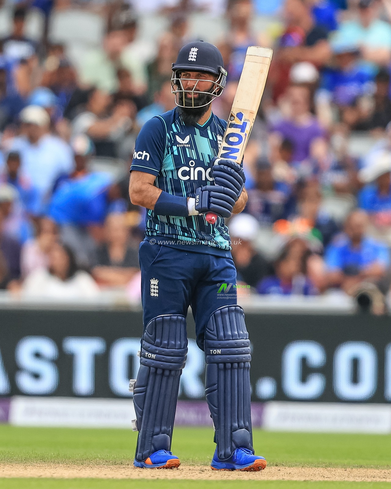 Moeen Ali of England during the game